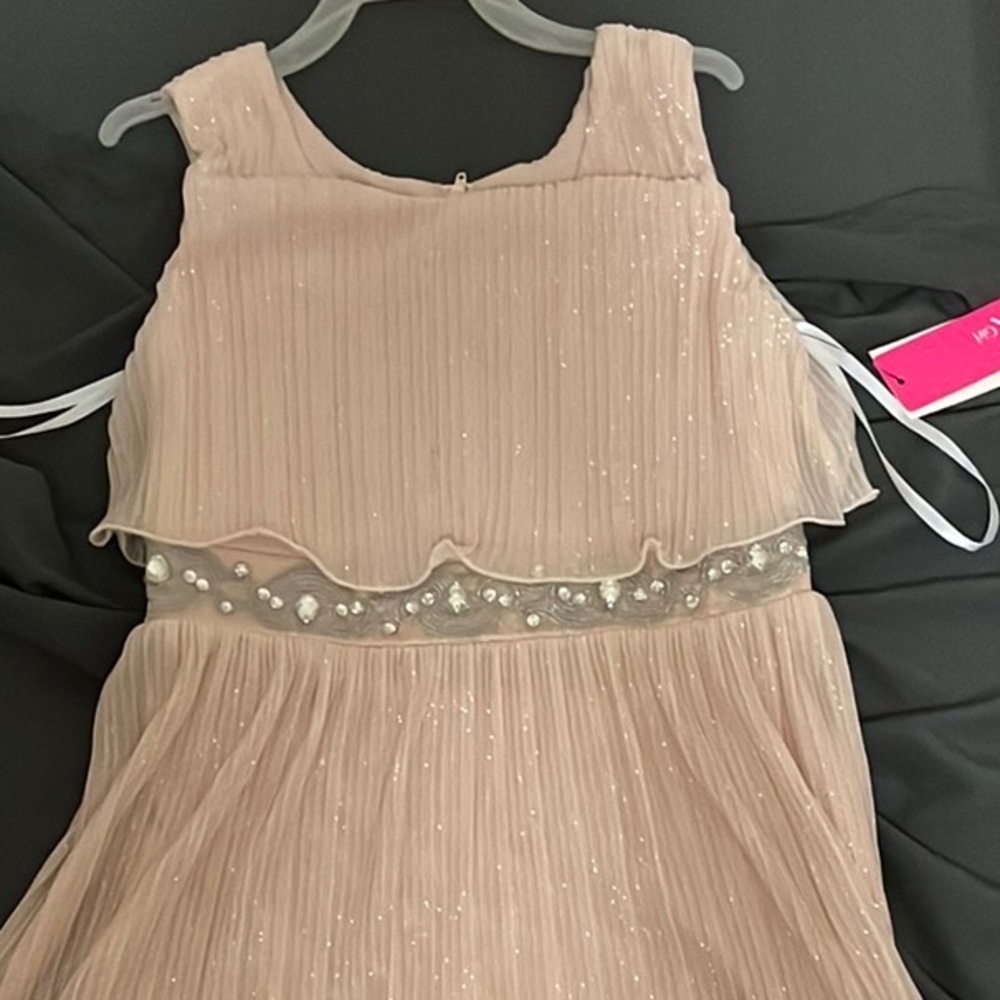 New With Tags! Sparkly Champaign colored dress